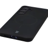 Silikonowe etui z pierścieniem magnetycznym Bizon Soft Case Magnetic do Galaxy S24 Plus, czarne