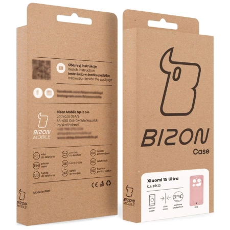 Etui Bizon Case Łupka do Xiaomi 15 Ultra, różowe