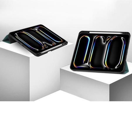 Etui Bizon Case Tab Lizard do iPad Pro 11" 2025 / 2024, ciemnozielone