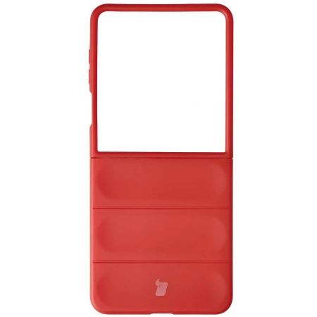 Pancerne etui Bizon Case Tur do Galaxy Z Flip7, czerwone