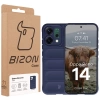 Pancerne etui Bizon Case Tur do Oppo Reno 14, granatowe