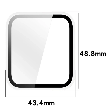 Etui ze szkłem do zegarka Bizon Case Watch Adamo do Garmin Venu X1, przezroczyste