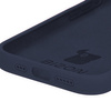 Silikonowe etui Bizon Soft Case do iPhone 15 Pro, ciemnoniebieskie