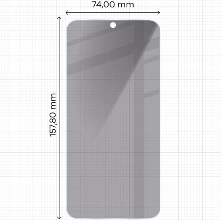 Prywatyzujące szkło hartowane Bizon Glass Clear Shadow Duo do Galaxy M35 5G / A35 5G / A55 5G, przyciemniane, 2 sztuki
