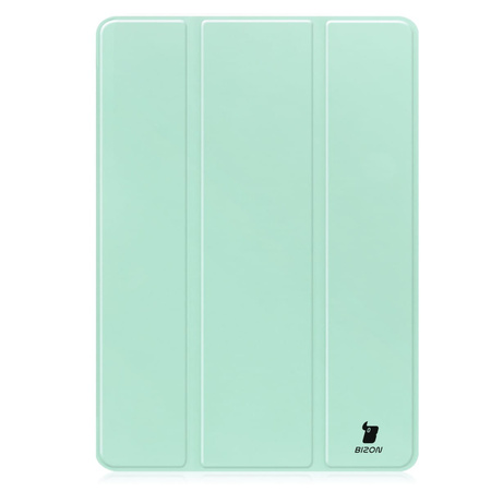 Etui Bizon Case Tab Lizard do Galaxy Tab S10 Lite / S10 FE / S9 / S9 FE, miętowe