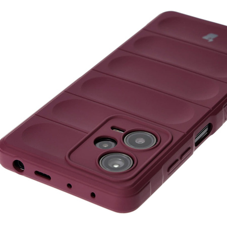 Pancerne etui Bizon Case Tur do Xiaomi Redmi Note 12 Pro+ 5G, burgundowe