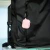 Silikonowe etui z karabińczykiem Bizon Case Headphone Silicone do AirPods 3, jasnoróżowe