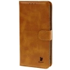Etui z klapką Bizon Case Pocket do Oppo Reno13, brązowe