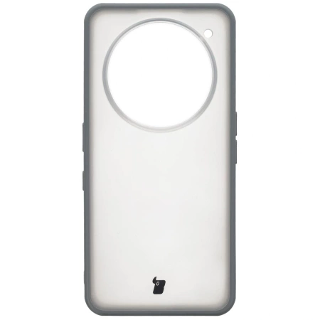 Etui Bizon Case Angelo do Nothing Phone (3a) Pro, półprzezroczyste z szarą ramką
