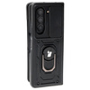 Etui Bizon Case CamShield Ring do Galaxy Z Fold5, czarne