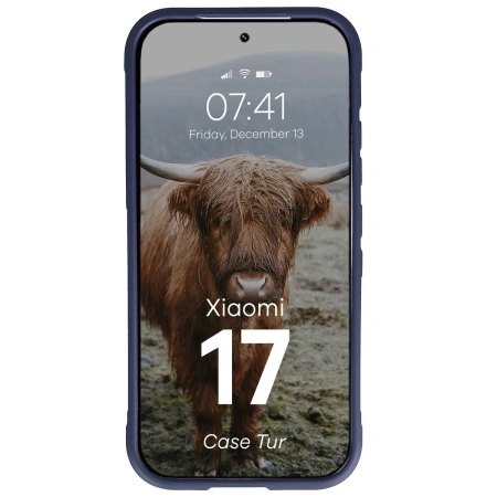 Pancerne etui Bizon Case Tur do Xiaomi 17, granatowe