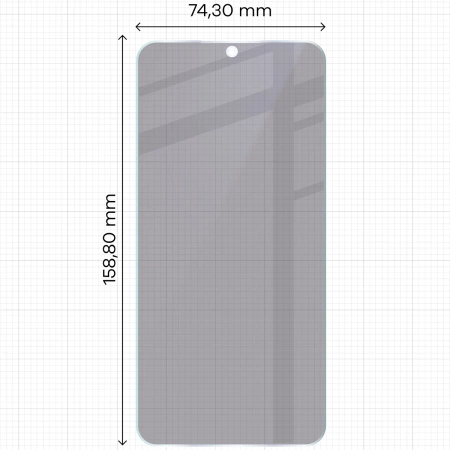 Prywatyzujące szkło hybrydowe Bizon Glass Mule Shadow do Galaxy S25 FE, matowe