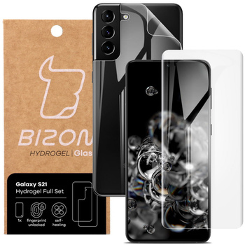Folia hydrożelowa na tył i przód Bizon Glass Hydrogel, Galaxy S21