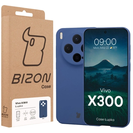 Etui Bizon Case Łupka do Vivo X300, niebieskie