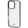 Etui Bizon Case Angelo do iPhone 16 Pro, półprzezroczyste z czarną ramką