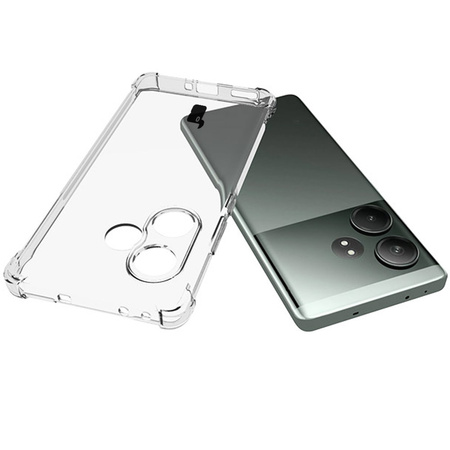 Elastyczne etui + 2x folia na ekran Bizon Case Clear Pack do Realme GT 6/GT 6T, przezroczyste