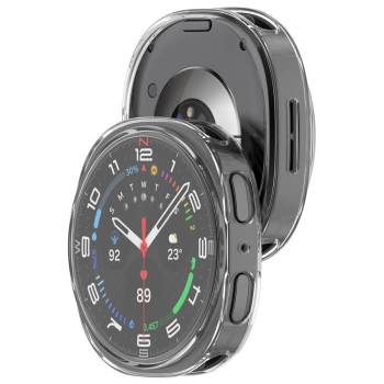 Etui z osłoną ekranu Bizon Case Watch Felipe do Galaxy Watch 8 40 mm, przezroczyste