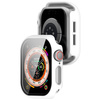 Etui ze szkłem do zegarka Bizon Case+Glass Watch do Apple Watch 11 / 10 42mm, białe
