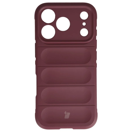 Pancerne etui Bizon Case Tur do iPhone 17 Pro, burgundowe