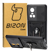 Etui Bizon Case CamShield Ring do Oppo Reno 10 5G / 10 Pro 5G, czarne