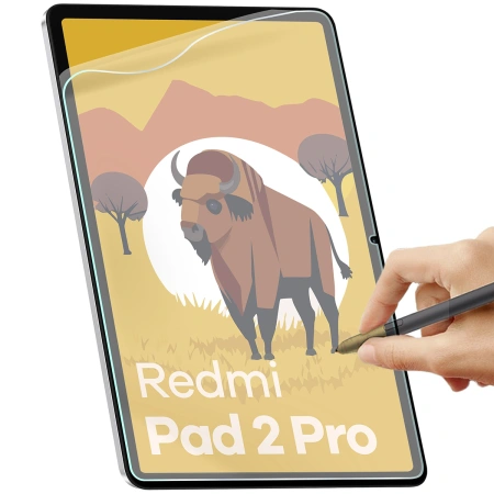 Folia imitująca papier Bizon Film Tab Papirus Duo do Xiaomi Redmi Pad 2 Pro, 2 sztuki