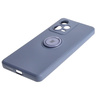 Etui Bizon Case Silicone Ring Sq do Xiaomi Redmi Note 12 Pro Plus 5G, szare
