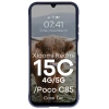 Pancerne etui Bizon Case Tur do Xiaomi Redmi 15C 4G / 5G / POCO C85 4G, granatowe