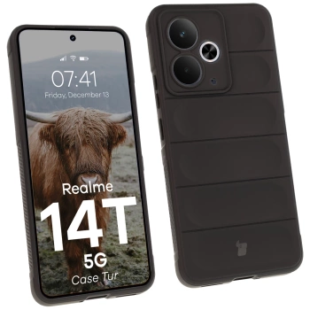 Pancerne etui Bizon Case Tur do Realme 14T 5G, czarne