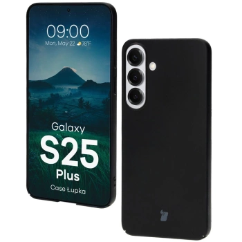 Etui Bizon Case Łupka do Galaxy S25 Plus, czarne