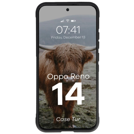Pancerne etui Bizon Case Tur do Oppo Reno 14, czarne