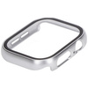 Etui ze szkłem do zegarka Bizon Case+Glass Watch do Apple Watch 11 / 10 (46mm), srebrne