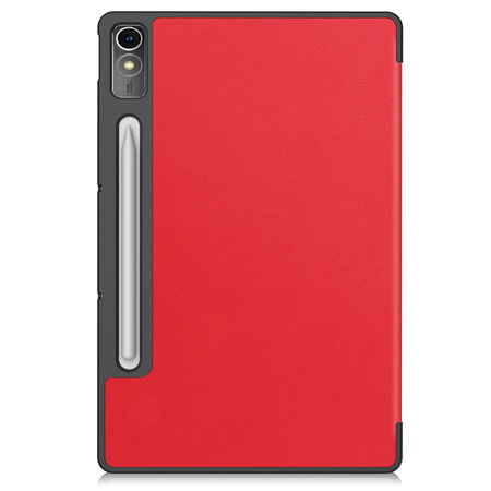 Etui Bizon Case Tab Croc do Lenovo Tab P12 12.7 TB 370, czerwone