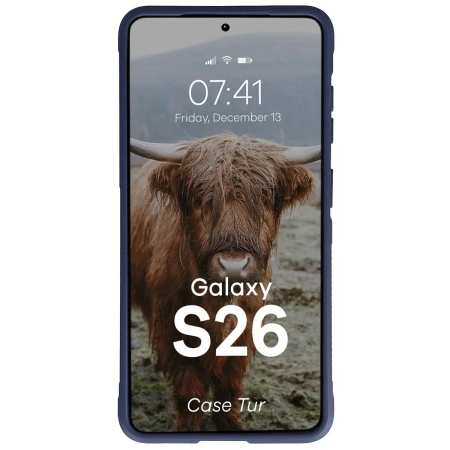 Pancerne etui Bizon Case Tur do Galaxy S26, granatowe