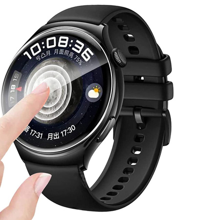 Folia hydrożelowa na ekran Bizon Glass Watch Hydrogel Duo do Huawei Watch 4, 2 sztuki