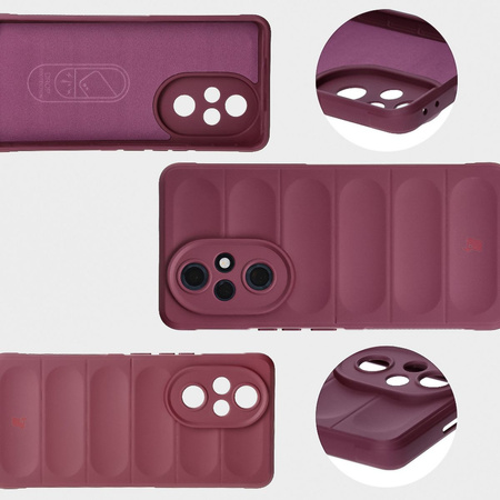 Pancerne etui Bizon Case Tur do Honor 200 Pro, burgundowe