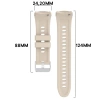 Silikonowy pasek Bizon Strap Watch Silicone T do Huawei Watch 5 46 mm, beżowy