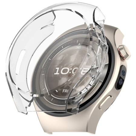 Etui z osłoną ekranu Bizon Case Watch Felipe do Huawei Watch 5 42mm, przeźroczyste