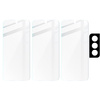 3x Szkło hartowane + szybka na aparat Bizon Glass Clear Pack do Galaxy S21 5G