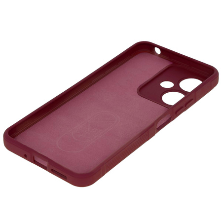 Pancerne etui Bizon Case Tur do Xiaomi Redmi 13C 5G, burgundowe