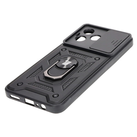 Etui Bizon Case CamShield Ring do Realme C53 / C51 / Note 50, czarne