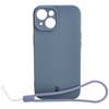 Etui Bizon Case Silicone do iPhone 15, szare
