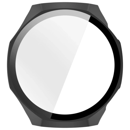 Etui ze szkłem do zegarka Bizon Case+Glass Watch do Huawei Watch GT6 Pro 46 mm, czarne