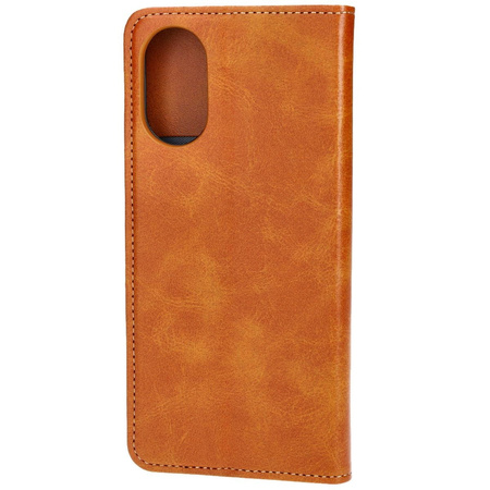 Etui z klapką Bizon Case Pocket Pro do Oppo A38 4G, brązowe