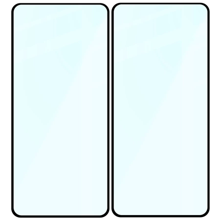Szkło hartowane Bizon Glass Edge Duo do Xiaomi Redmi Note 11 / 11S 4G, czarna ramka, 2 sztuki