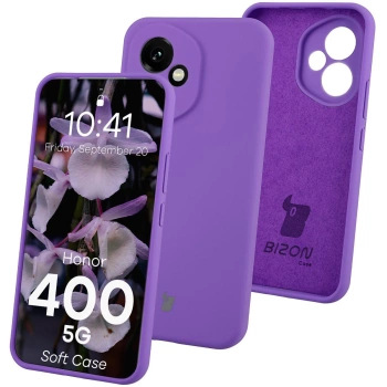 Silikonowe etui Bizon Soft Case do Honor 400, fioletowe
