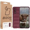 Pancerne etui Bizon Case Tur do OnePlus Nord 5, burgundowe