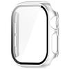Etui ze szkłem do zegarka Bizon Case+Glass Watch do Apple Watch 11 / 10 (46mm), srebrne
