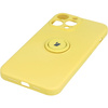 Etui Bizon Case Silicone Ring do iPhone 13 Pro Max, żółte