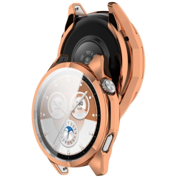 Etui z osłoną ekranu Bizon Case Watch Felipe do Huawei Watch GT6 46 mm, różowozłote