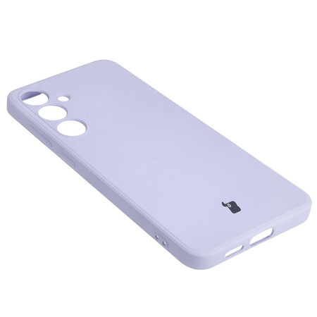 Etui Bizon Case Silicone Sq do Galaxy S24 Plus, jasnofioletowe